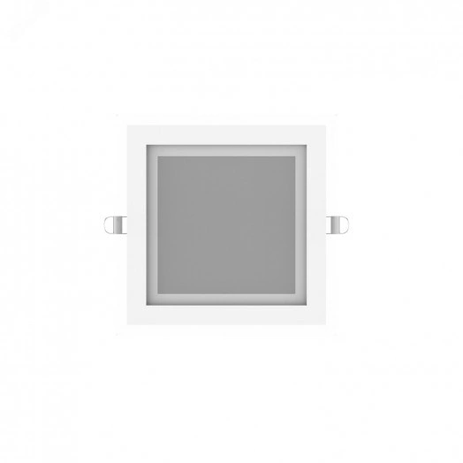 Светильник светодиодный ДВО 18 Вт 4000К 1480 лм 220-240В IP20 200х200х36мм монт разм 150х150мм Алюминий с декоративным стеклом Glass Gauss