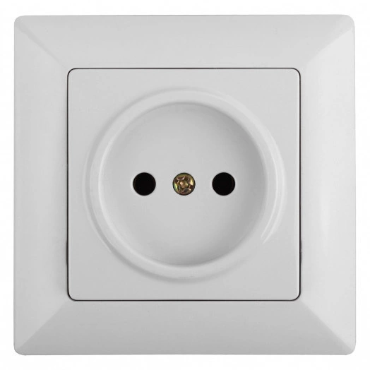 Розетка 2P, 16А-250В, СУ, Solo, белый, 4-201-01