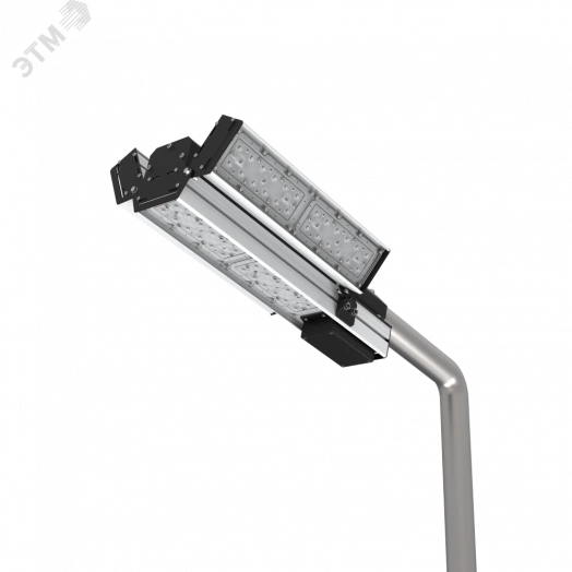 Светильник светодиодный для охранного периметра Cerberus 180 Вт консольный 5000 К IP67 PLC AWADA RAL9005 черный