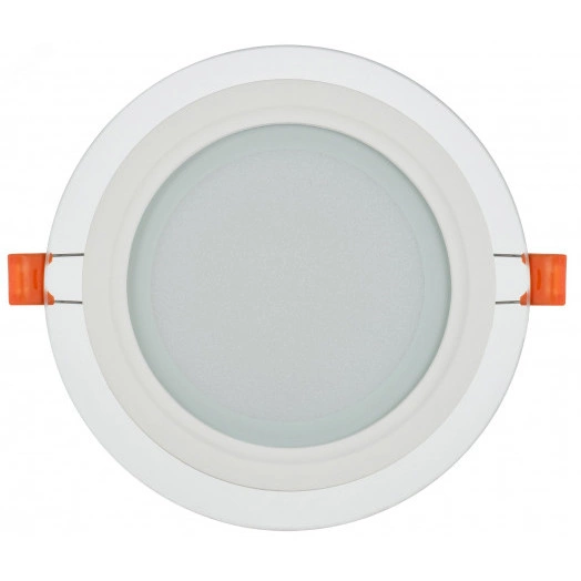 Светильник светодиодный встраиваемый ДВО 1621 со стеклом круг 12Вт 4000К IP20