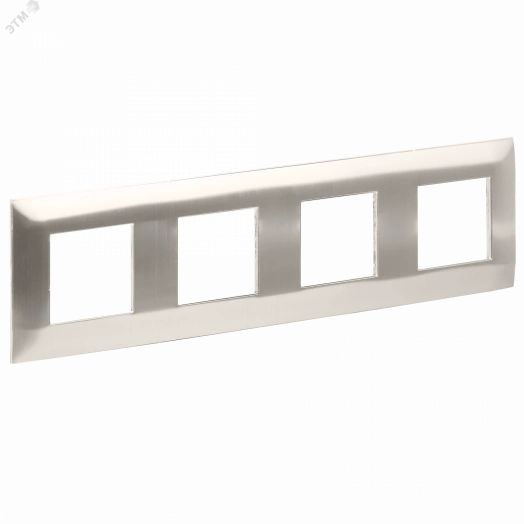 SKANDY Рамка 4-местная SK-F34N металл никель IEK