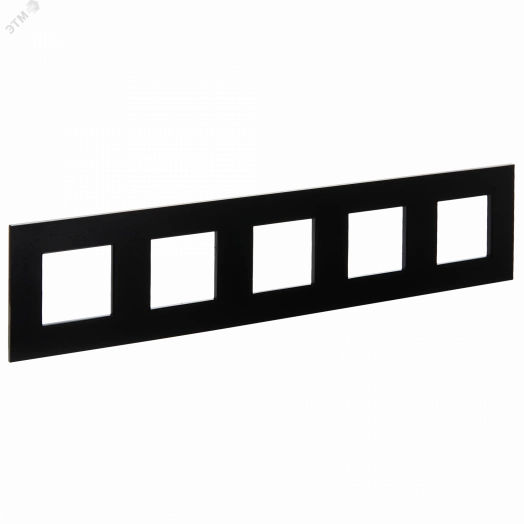 SKANDY Рамка 5-местная SK-F35Bl металл черный IEK