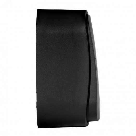 Выключатель двухклавишный - Legrand Quteo - IP20 10А 250В винтовые зажимы накладной монтаж - чёрный матовый