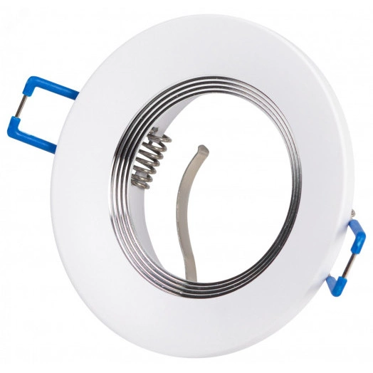 Светильник встраиваемый алюминиевый KL107 WH/SL MR16 GU5.3 белый серебро