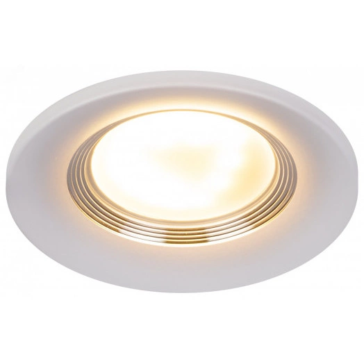 Светильник встраиваемый алюминиевый KL107 WH/SL MR16 GU5.3 белый серебро