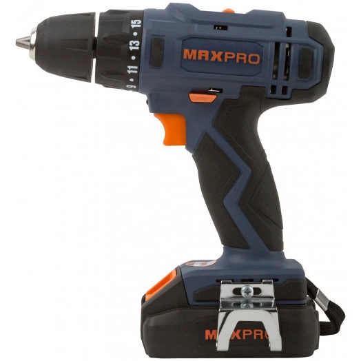 Дрель-шуруповерт аккумуляторная 18 В 0-350/0-1250об/мин 10мм 30Нм 2 батареи (Li-Ion) х1.5Ач 15+1 1ч.