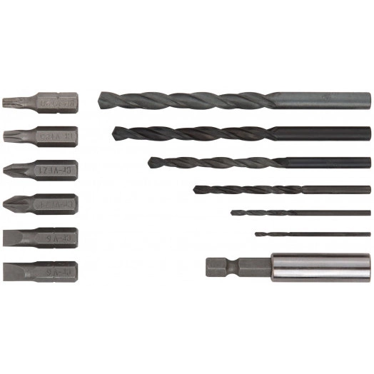 Дрель-шуруповерт аккумуляторная 18 В 0-350/0-1250об/мин 10мм 30Нм 2 батареи (Li-Ion) х1.5Ач 15+1 1ч.