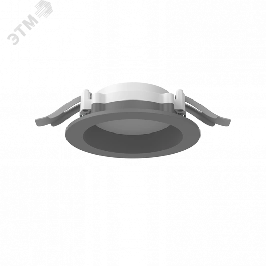 Светильник светодиодный DL-01 Pro 100 мм 10 Вт 4000 К CRI90 120х49 мм IP65/40 RAL7045 серый муар с рассеивателем опал аварийный автономный постоянного действия