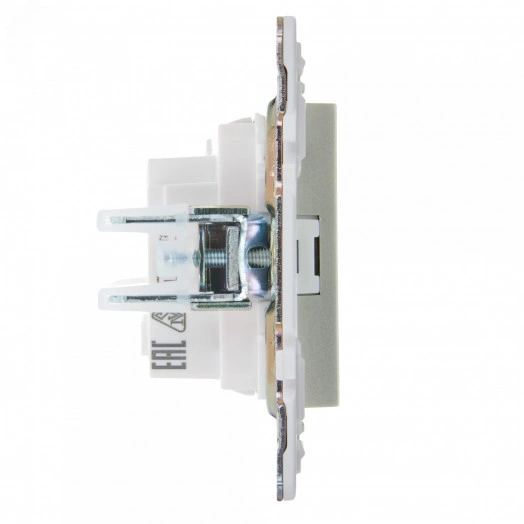 SKANDY Розетка без заземления с защитными шторками 10А SK-R01Sh шампань IEK