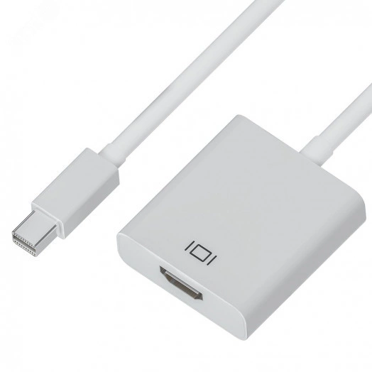 Адаптер-переходник Mini DisplayPort 20M на HDMI 19F, белый