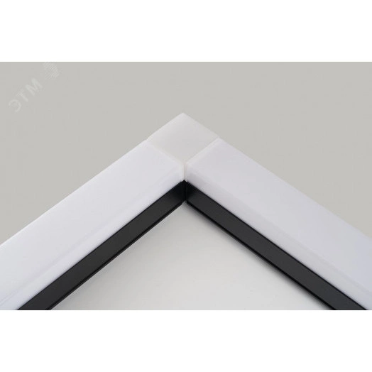 Светильник светодиодный ДПО-3вт 6500К 300Лм квадрат черный для светильников AL4020 24вт