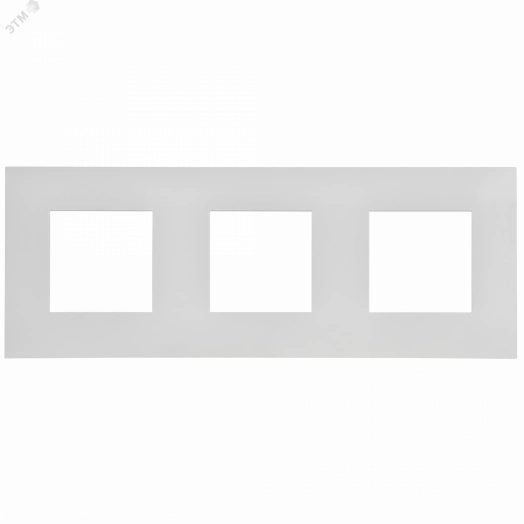 SKANDY Рамка 3-местная SK-F03W арктический белый IEK