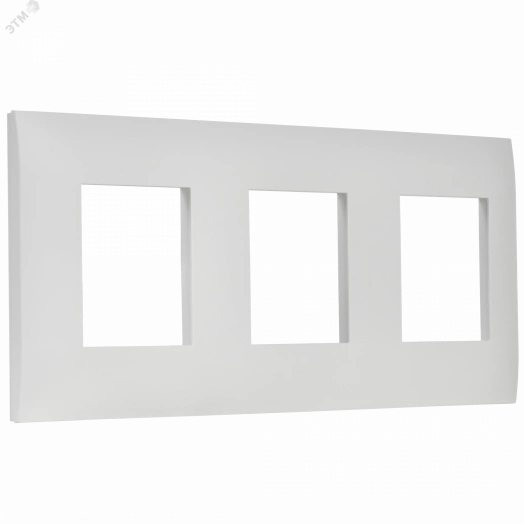 SKANDY Рамка 3-местная SK-F03W арктический белый IEK