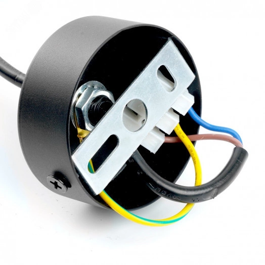 Светильник ДСО GU10 без лампы на подвесе черный античное золото