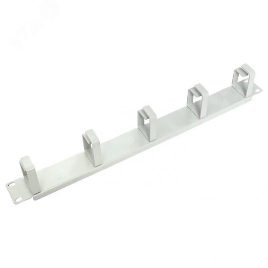 Органайзер кабельный TERACOM PRO 1U 5 колец серый