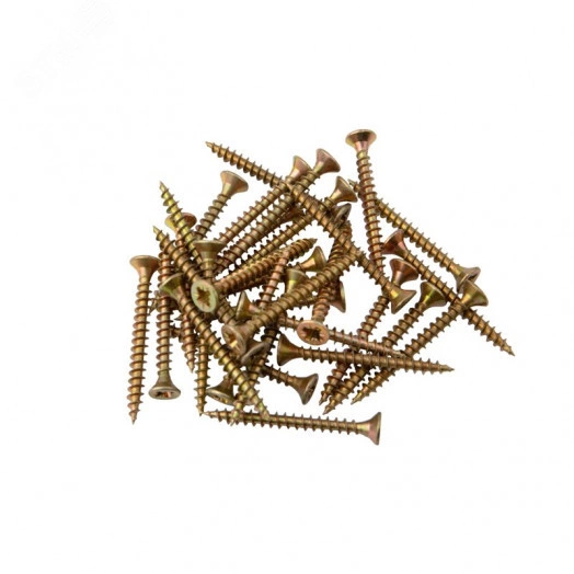 Саморез универсальный 3.5х35, желтый цинк, пакет (50 шт./уп.)