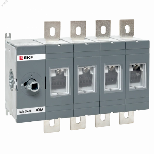 Рубильник 800A 4P без рукоятки управления TwinBlock EKF