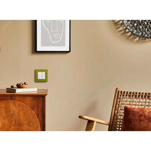 ETIKA Диммер нажимной 400Вт белый