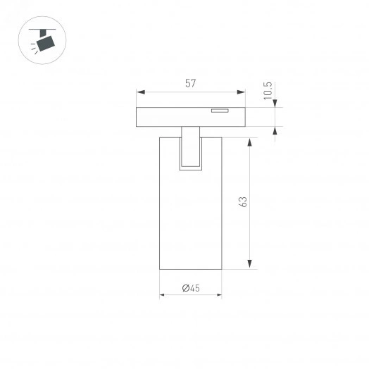 Светильник MAG-MICROCOSM-SPOT-R45-9W Warm3000 (BK, 36 deg, 24V) (Arlight, IP20 Металл, 3 года)