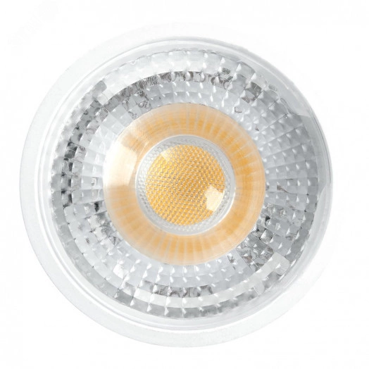 Лампа светодиодная LED 7вт 230в GU10 дневной с линзой 38 гр. Feron.PRO