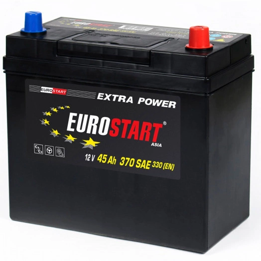 Аккумулятор автомобильный EUROSTART Extra Power Asia 45Ah R+ (без борта)