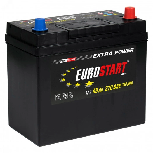 Аккумулятор автомобильный EUROSTART Extra Power Asia 45Ah R+ (без борта)