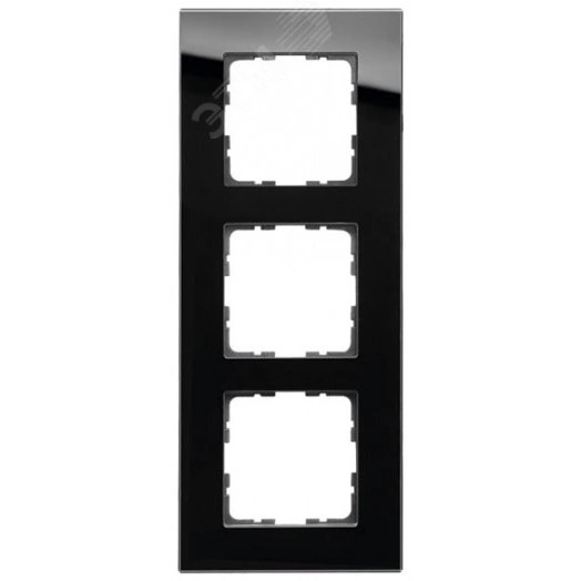 Рамка 3-постовая, стекло Black Glass