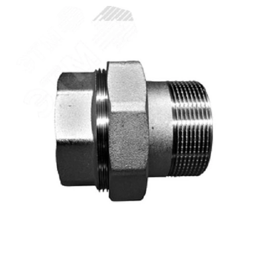 Сгон разъемный ВН 2' прямой (американка), никелированный, уп