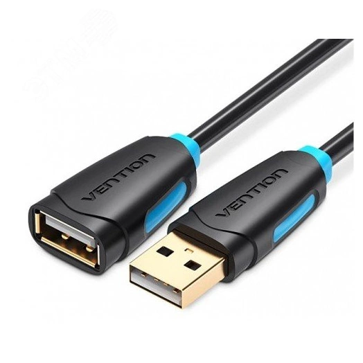 Кабель удлинитель USB 2.0 AM на AF, 2 м.