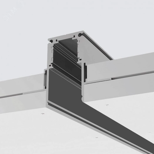 Шинопровод встраиваемый для низковольтных трековых светильников 1м белый