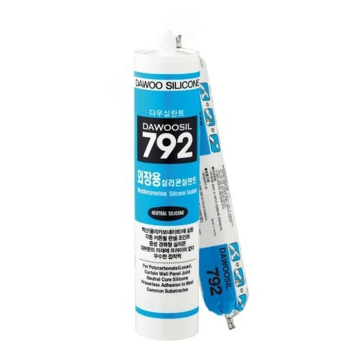 Герметик универсальный атмосферостойкий DAWOOSIL 792 герметик с высокой адгезией к металлу поликарбонат черный