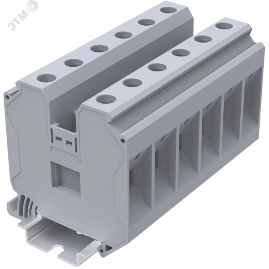 Клемма TU 1-1 винтовая, сечение 35 мм. кв., серая