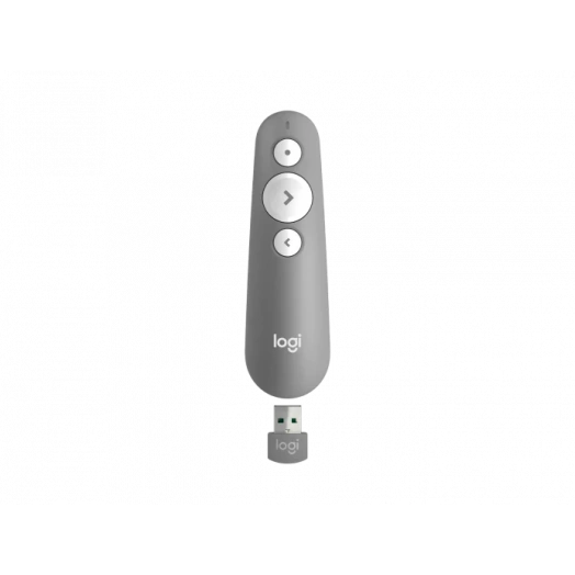 Презентер беспроводной R500s, 3 кнопки, радиоканал, Bluetooth, серый