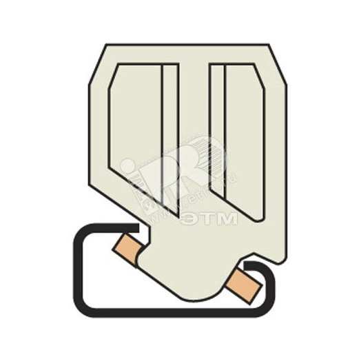 Фиксатор торцевой BAR для рейки DIN1