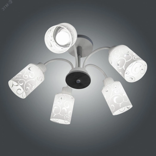 Светильник НСБ 01-5х60-128 Е27 ИУ Колорит/5-А (Плафон 8498) [es]