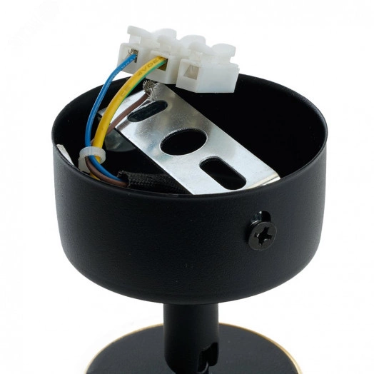 Светильник ДБО GU10 без лампы наклонный золото черный