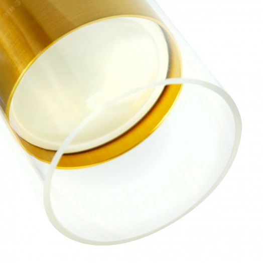 Светильник ДБО GU10 без лампы наклонный золото черный