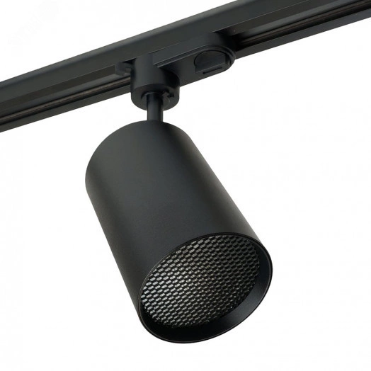 Светильник светодиодный трековый на шинопровод ДПО-18w 4000К 1440Лм черный с антибликовой решеткой