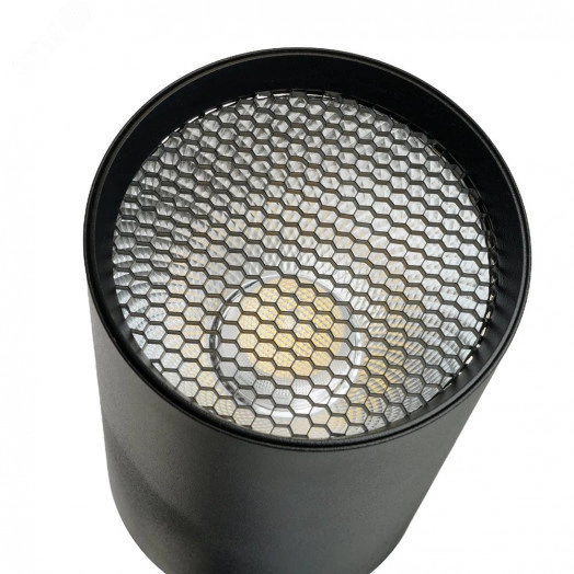 Светильник светодиодный трековый на шинопровод ДПО-18w 4000К 1440Лм черный с антибликовой решеткой