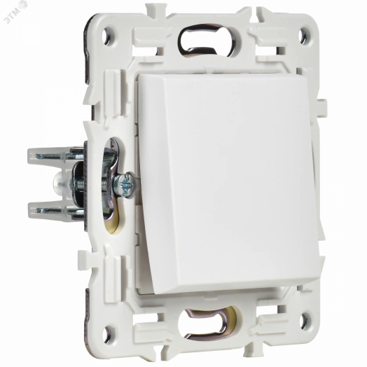 SKANDY Выключатель 1-клавишный кнопочный 10А SK-V14W арктический белый IEK