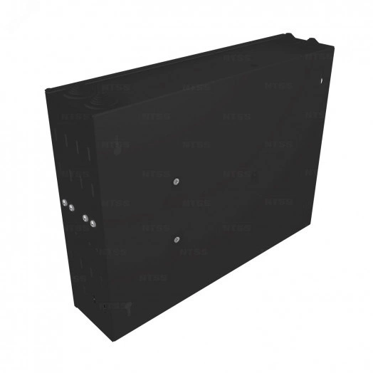 Кросс оптический настенный частично укомплектованный 24/32 порта 2LC (планка 2LC-4шт, планка-заглушка-1шт, сплайс-кассета-2шт) черный RAL 9005