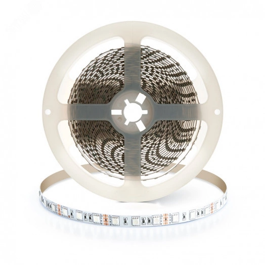 Лента светодиодная LEDх60/м 5м 14.4w/m 12в RGB