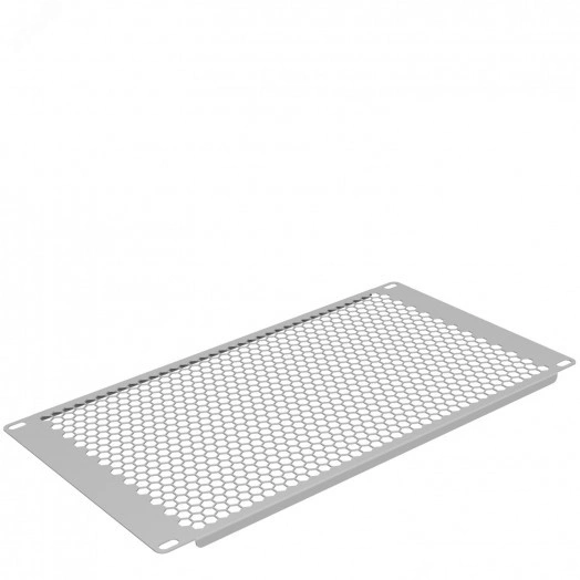 Фальш-панель 6U. перф. серый RAL 7035 (19374s)