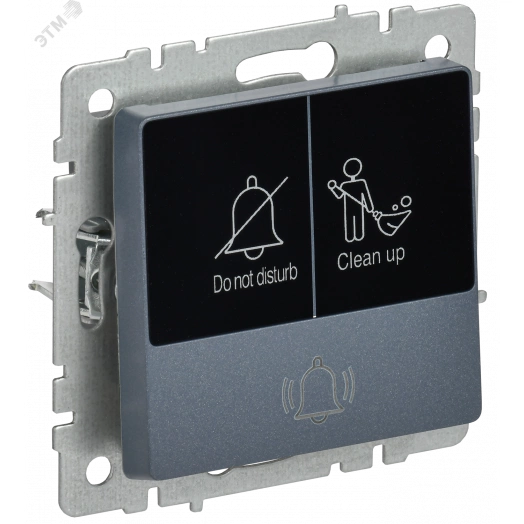 BRITE Кнопка звонка с индикацией для отелей 10А ВС10-1-9-БрМ маренго IEK