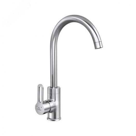 Смеситель для кухонной мойки ручка сбоку одноручный Город Т-серия Славен