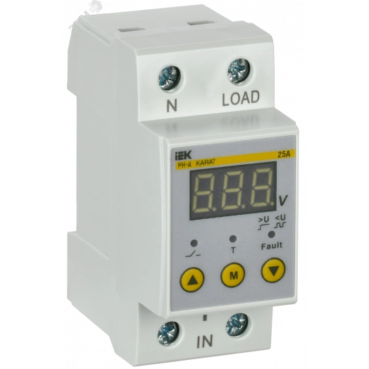 Реле напряжения РН-д однофазное 36мм 25А