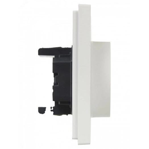 FORTE&PIANO Розетка 2-местная с заземлением без защитных шторок безвинтовое крепление 16А FP224 белый IEK