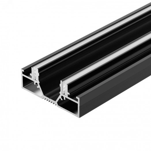 Профиль STRETCH-20-CEIL-D-CENTER-2000 BLACK (Arlight, Алюминий)
