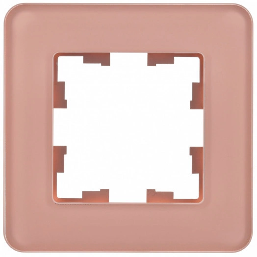 BRITE Рамка 1 пост РУ-1-2-Бр стекло дымчатый RE IEK