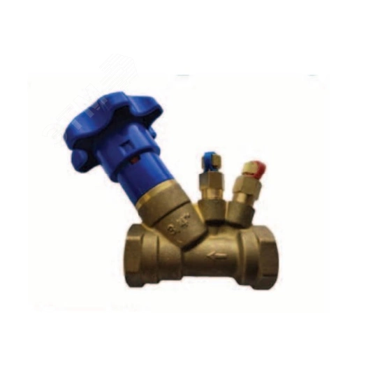 Клапан балансировочный латунный ГРАНБАЛАНС КБЛ.02.10.040.25, Ду 040, Ру25, Тмакс=120оС, р/р